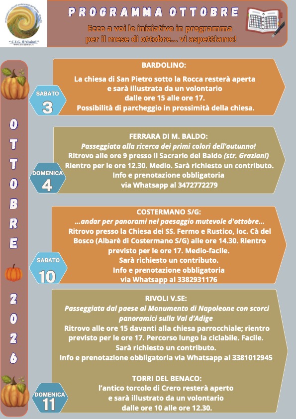 Programma ottobre 2026 pdf